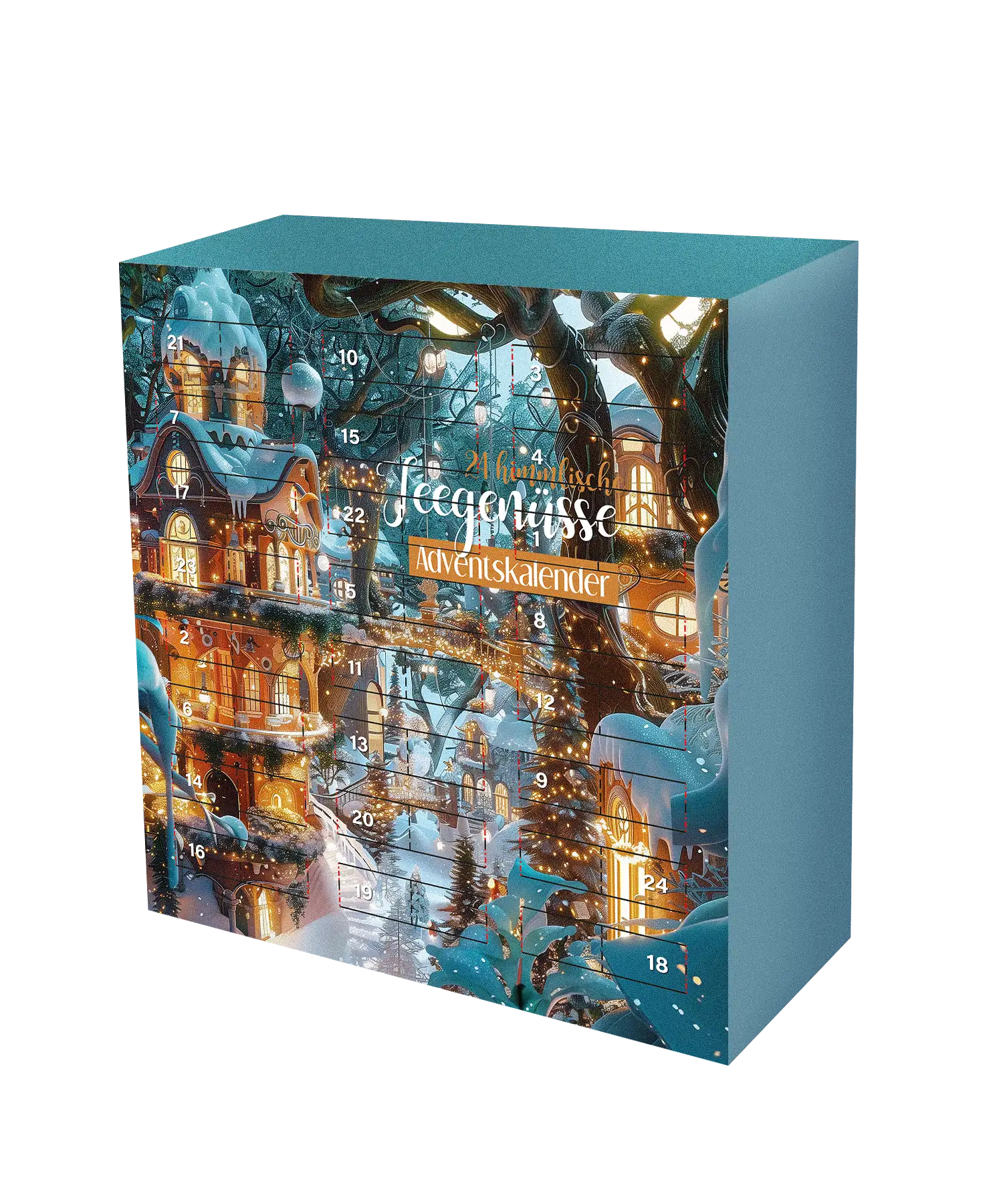 Tee  Adventskalender von Shamila mit 24 Türchen - 24 x loser Tee für die Adventszeit - 360 g