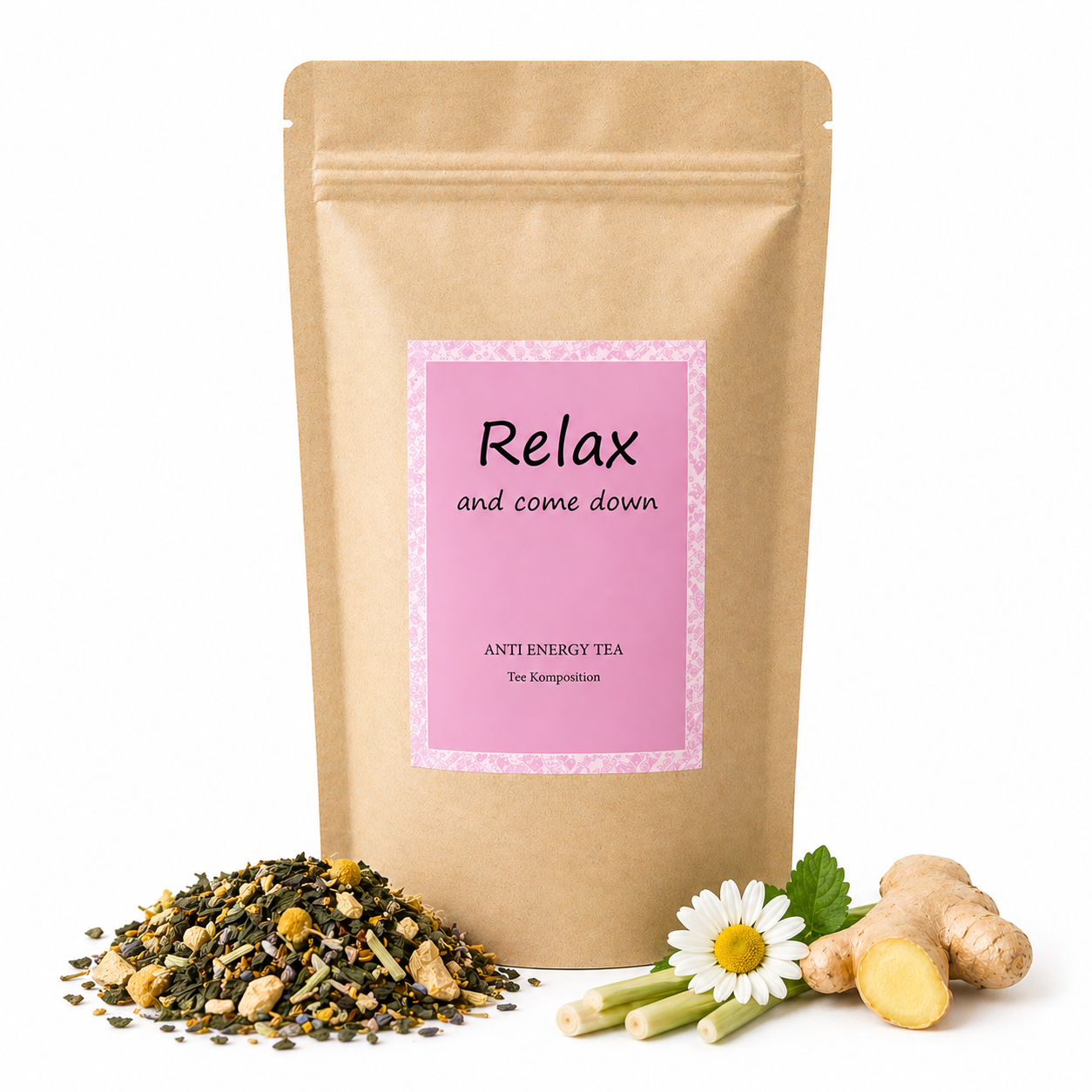 „Relax & come down“ Tee - Anti energy tea - Kräutertee - 70 g zum Entspannen und "runter kommen" - Kopf frei machen