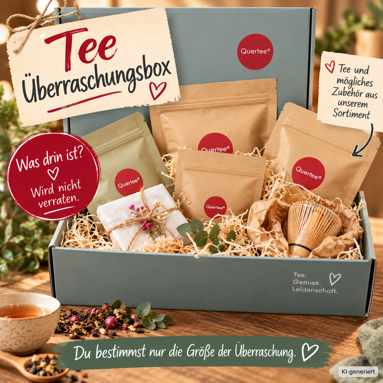Tee Überraschungsbox – Tee & Zubehör als Überraschung