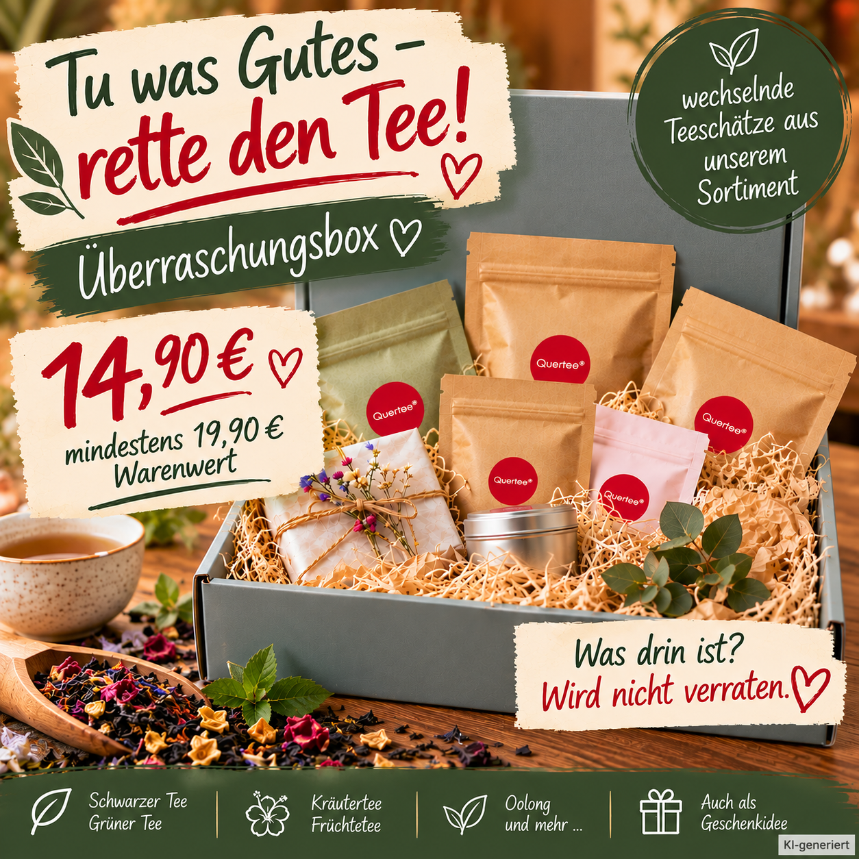 Rette Tee Überraschung