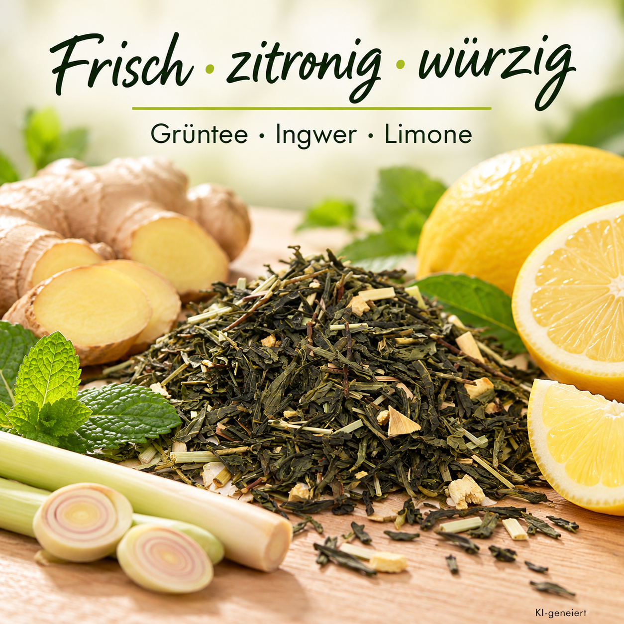 Bio Grüner Tee „Ingwer Limone“ – Biotee mit Limonen Geschmack