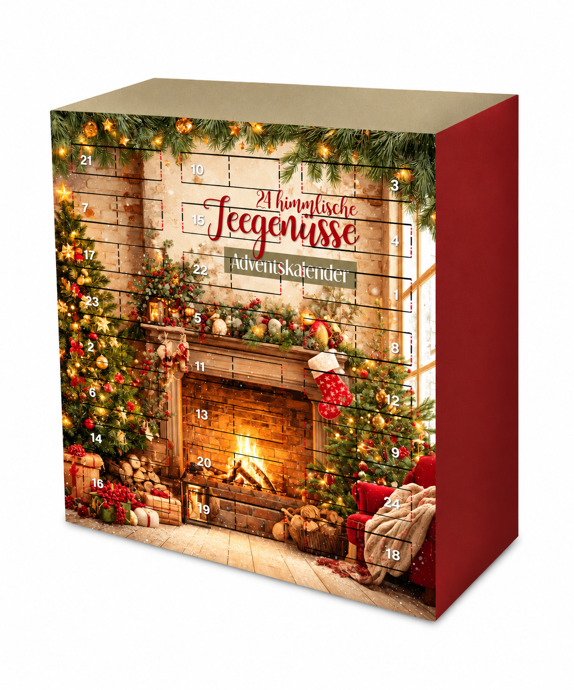Tee Adventskalender 2026 mit 24 x losem Tee – 24 Türchen – 360 g