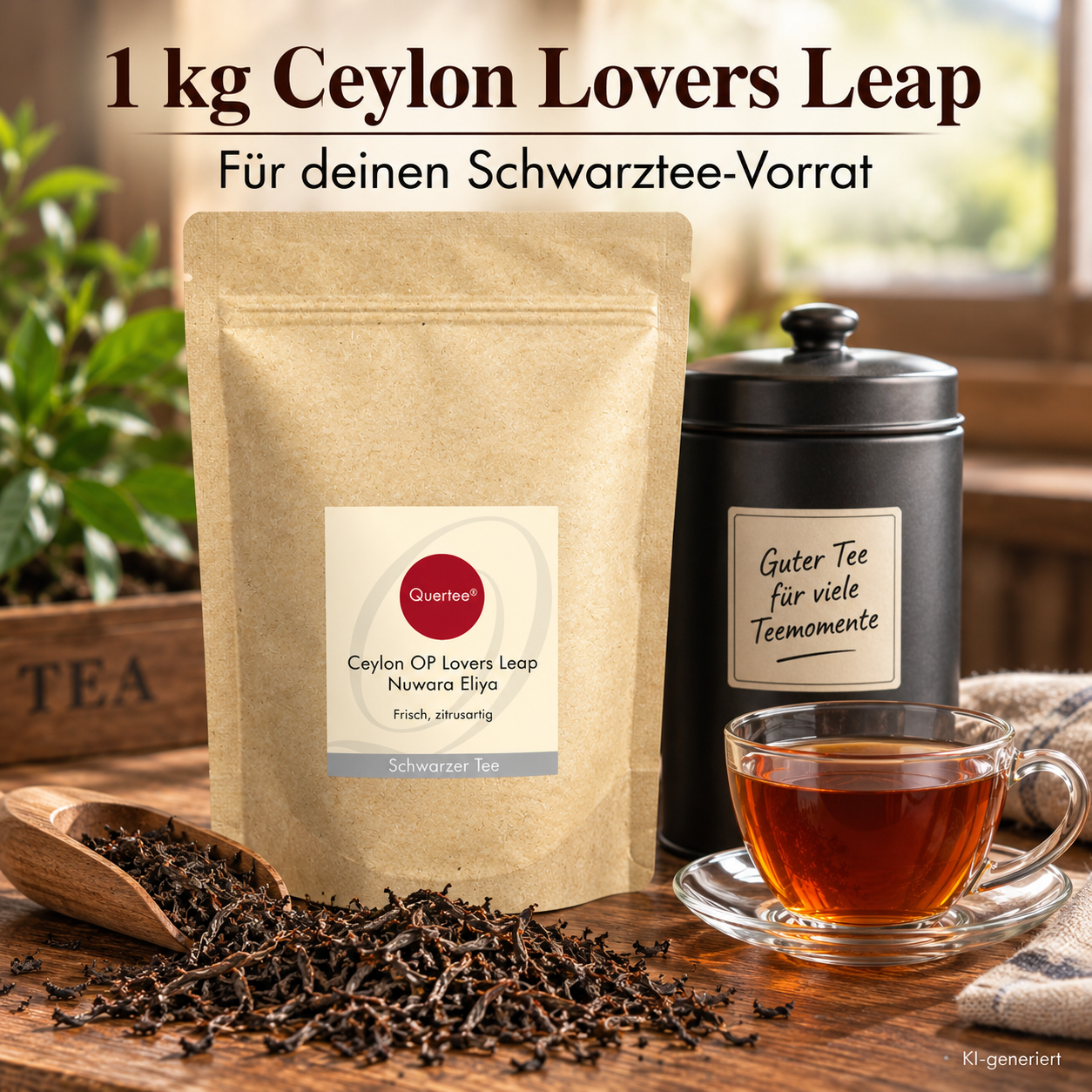 Ceylon OP „Lovers Leap“ – Schwarztee 1 kg Großpackung