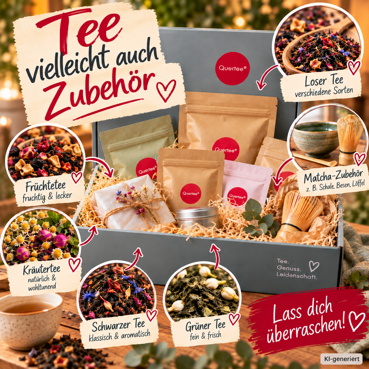 Tee Überraschungsbox – Tee & Zubehör als Überraschung