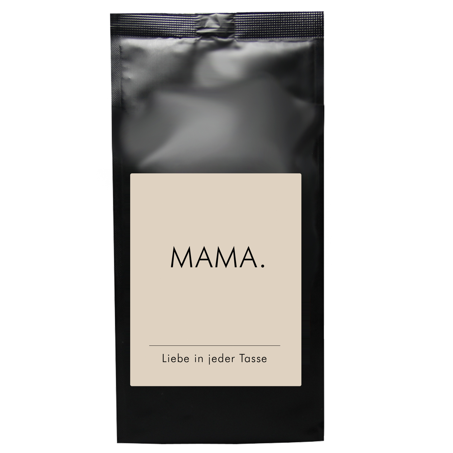 Muttertag Geschenk Kaffee  „MAMA - LIEBE IN JEDER TASSE“ – Kaffee mit Toffee-Aroma - Jede Tasse hat was zu sagen- 75 g